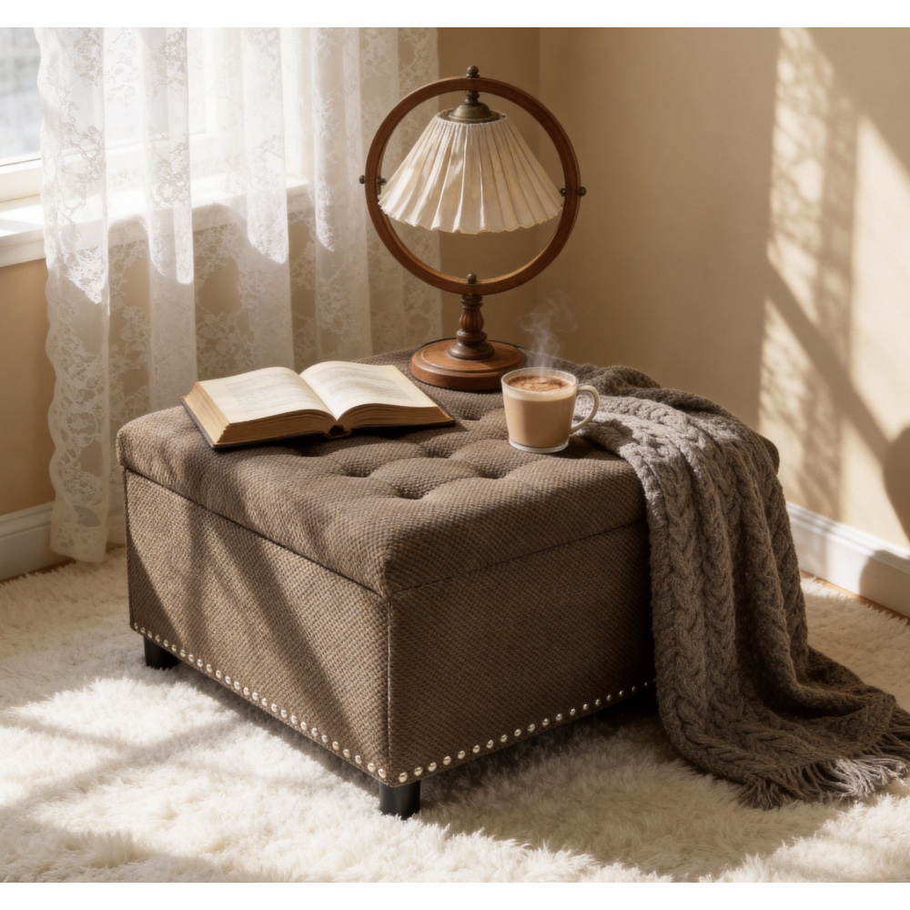Orraves Dark Brown Square Stor - Outdoor Furniture Wood 评论和价格