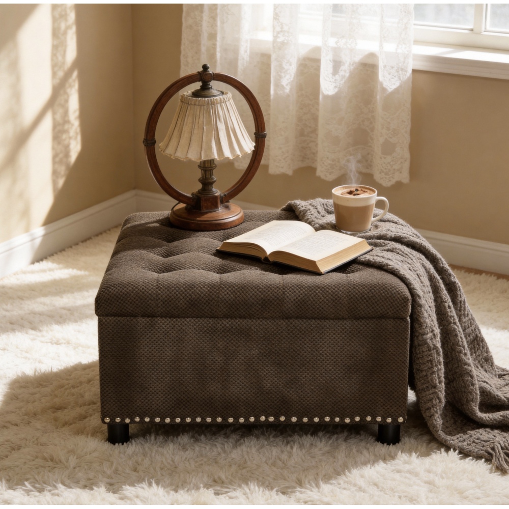 Orraves Dark Brown Square Stor - Outdoor Furniture Wood 评论和价格