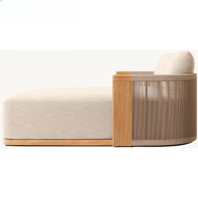 Patio Teak Chaise Lounge Daybe - Outdoor Daybed Furniture 评论和价格
