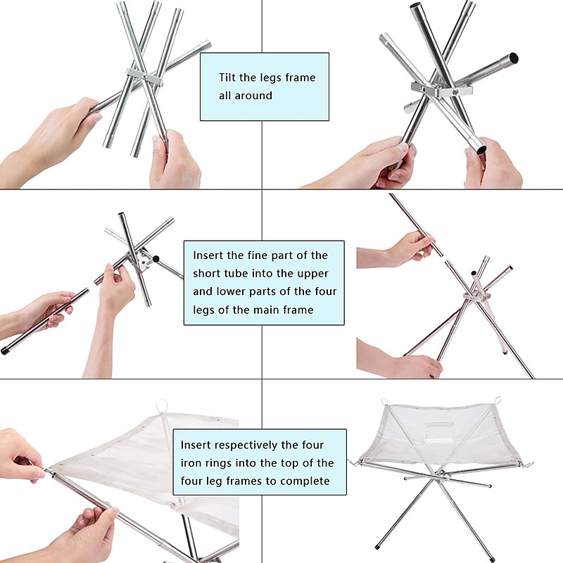 1pc Foldable Portable Steel Me - Outdoor Furniture Wood 评论和价格