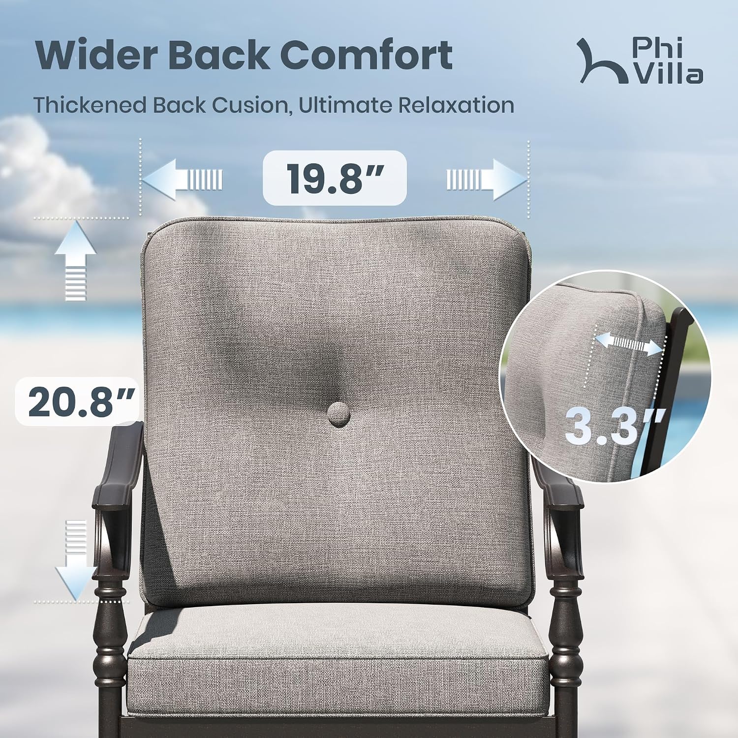 Swivel Patio Chairs 2PCS, Meta - Outdoor Furniture Metal Chairs 评论和价格