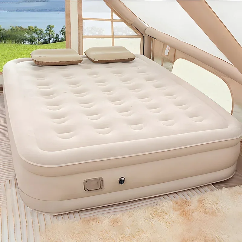Queen Air Mattress with Built  - Outdoor Furniture Luxury 评论和价格