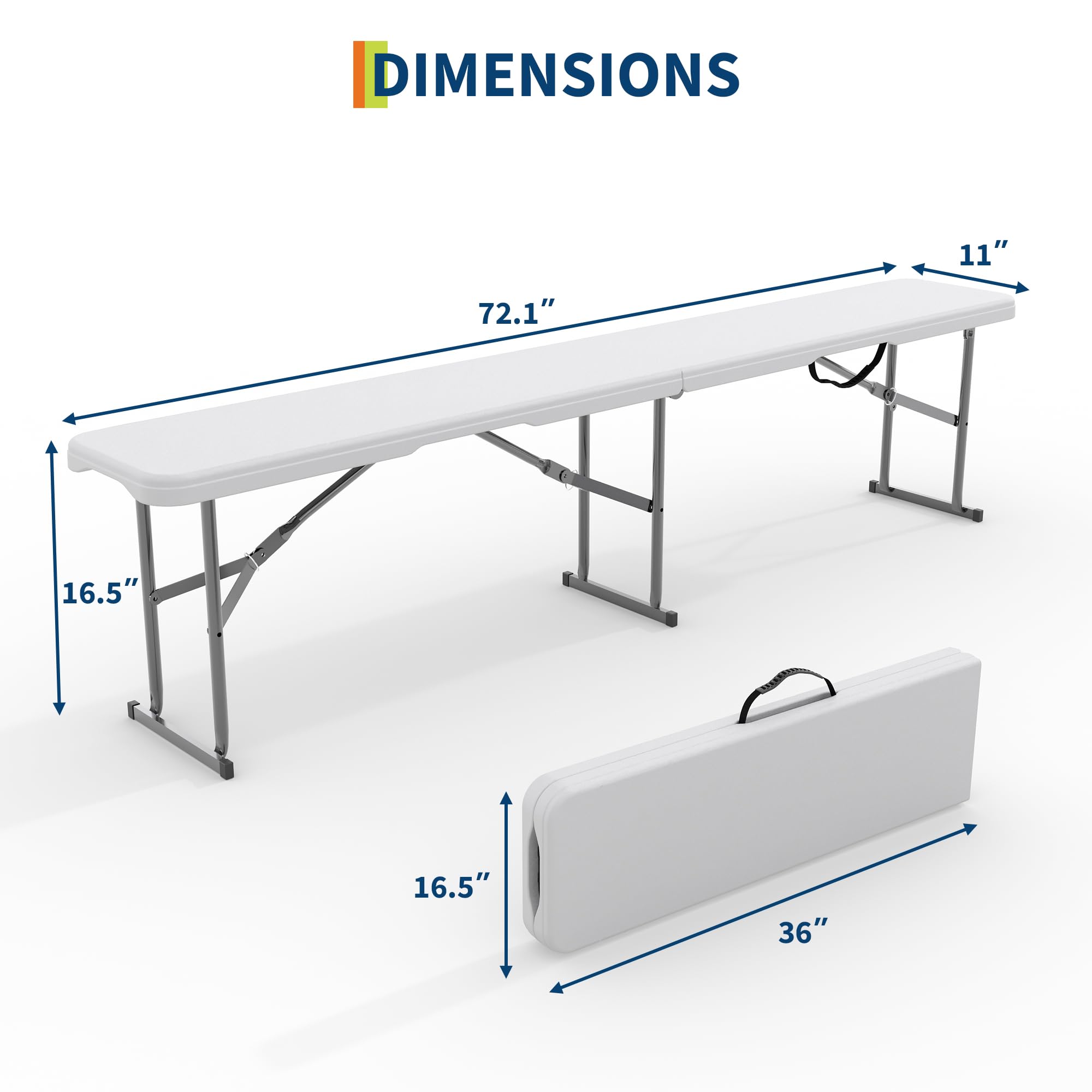 2-Pack 6ft Folding Outdoor Ben - Outdoor Furniture Diy 评论和价格