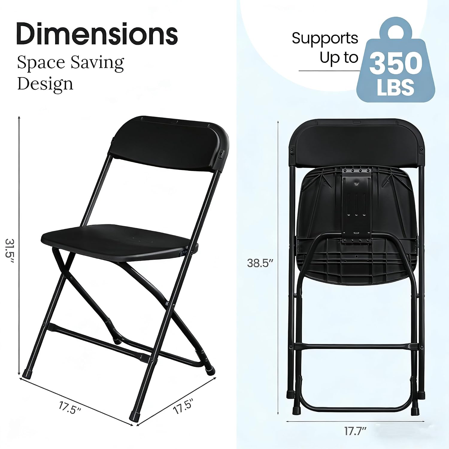 Black Folding Chair Metal Fram - Outdoor Furniture Metal Chairs 评论和价格