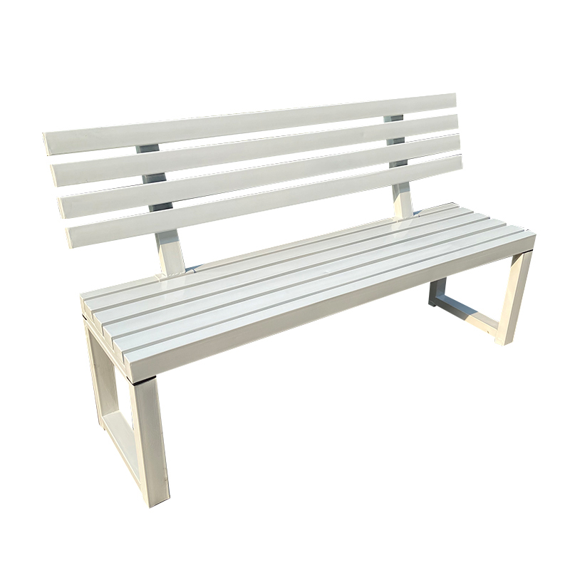 Internet celebrity White bench - Outdoor Furniture Metal Chairs 评论和价格