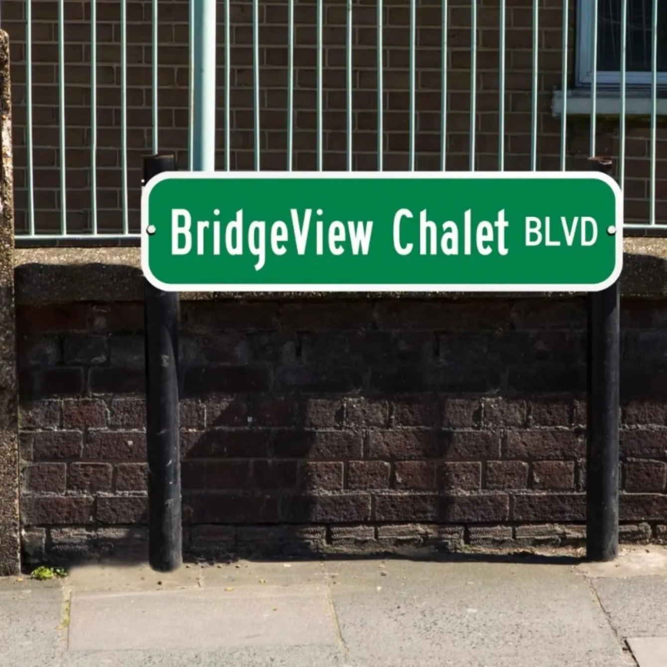 Personalized Green Street Sign - Outdoor Furniture Metal 评论和价格