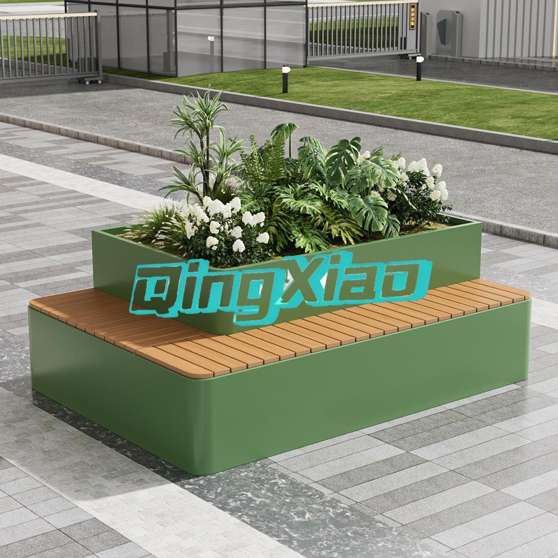 Outdoor Bench With Built In Pl - Outdoor Furniture Metal Chairs 评论和价格